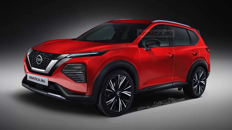 tampilan depan nissan rogue 2021