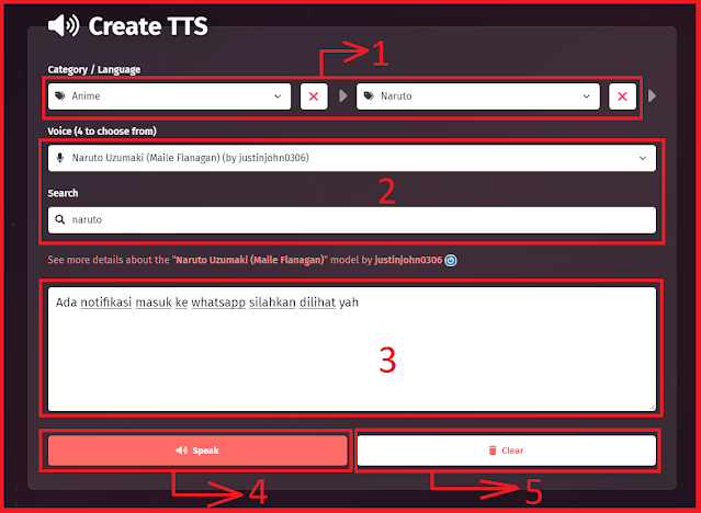 langkah mengubah teks jadi suara naruto yang akan digunakan sebagai nada dering wa